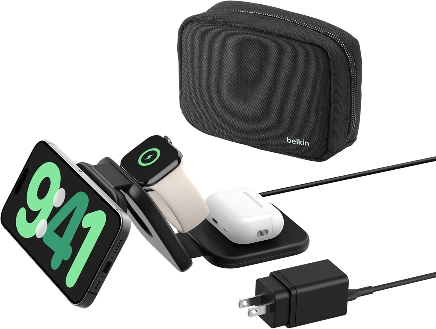 Amazon.co.jp: 【Amazon.co.jp限定】 Belkin 3-in-1 ワイヤレス充電
