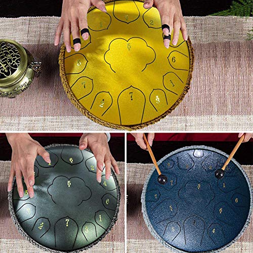 Steel Tongue Drum 15 notas 14 pulgadas miniatura 3