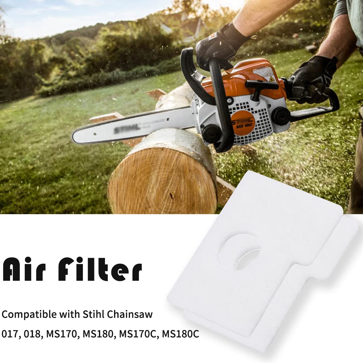 K Candela Candela Candela Filtro Aria Combustibile Per Stihl MS170 017 MS 170 K Messa A Punto Servizio Motosega - Foto 6