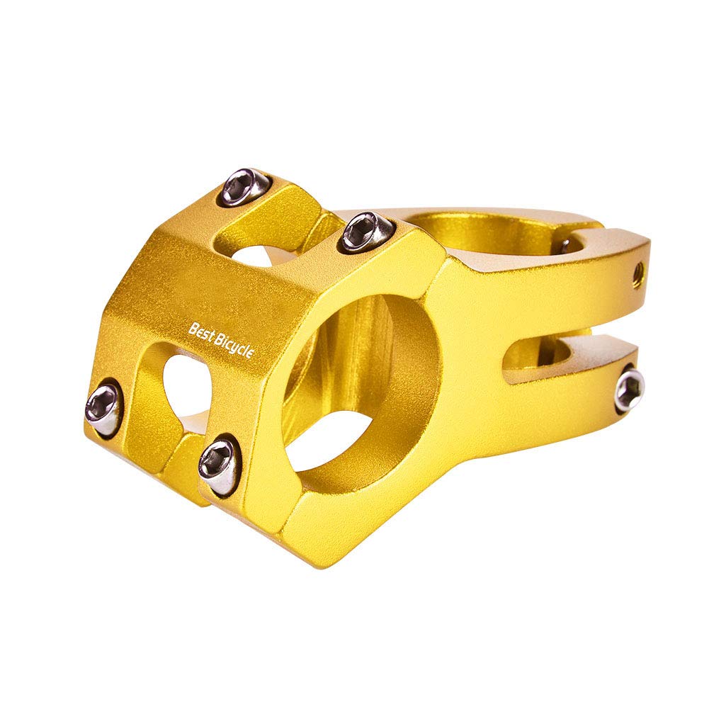 RiToEasysports Attacco Manubrio per Bicicletta da 31, 8 mm, Attacco Manubrio per Bicicletta da 7 Gradi in Lega di Alluminio per Tubo per la Maggior Parte delle Bici(Verde