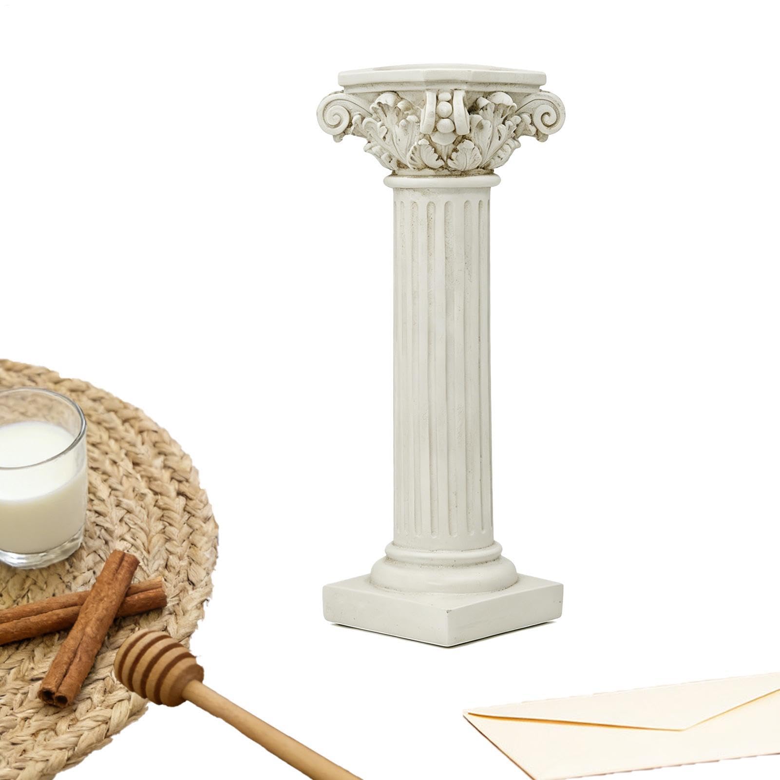 Pedestal de pilar romano para decoración de bodas, banquetes elegantes y mesas de eventos