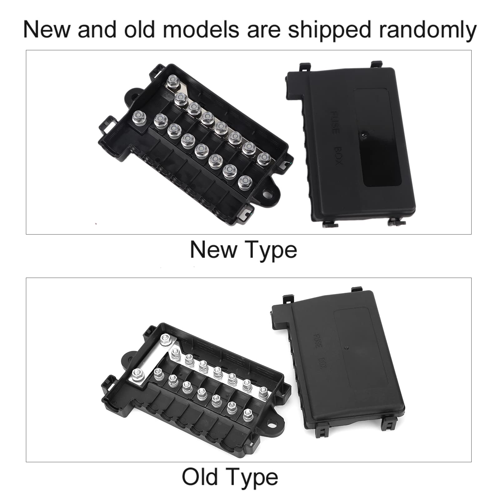Bloque de fusibles MIDI, soporte de caja de fusibles multidireccional, bloque de distribución de caja de fusibles para accesorios de eléctrico de autobús de barco de coche