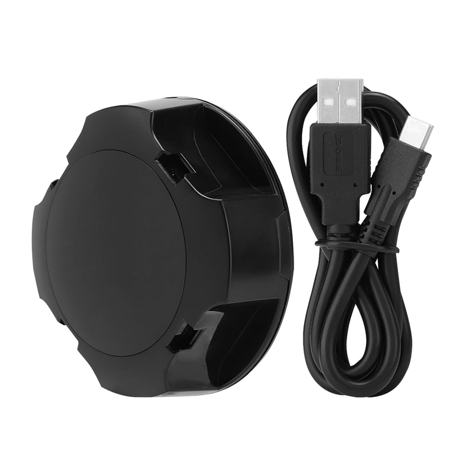Mtlavishness Four Seat Charging Dock Station for Small Handles with Led Indicator Light Intelligent Control Function Four Charging Ports Directionless Type C Interface Abs