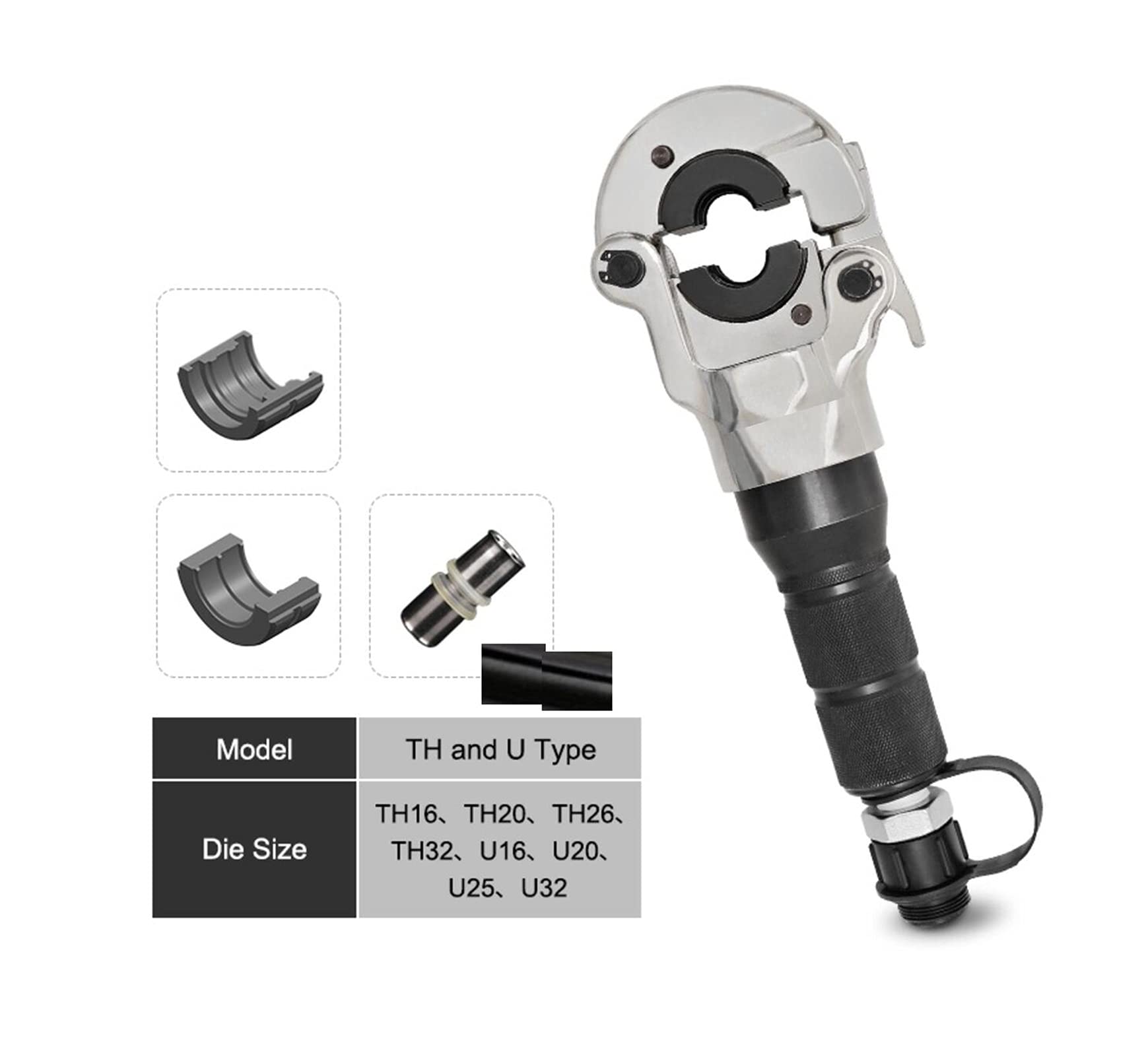 Hydraulic Crimping Tool Hydraulic Pipe Crimping Tool Plumbing Tools PEX Connection 16-32cm 60KN(TH and U)