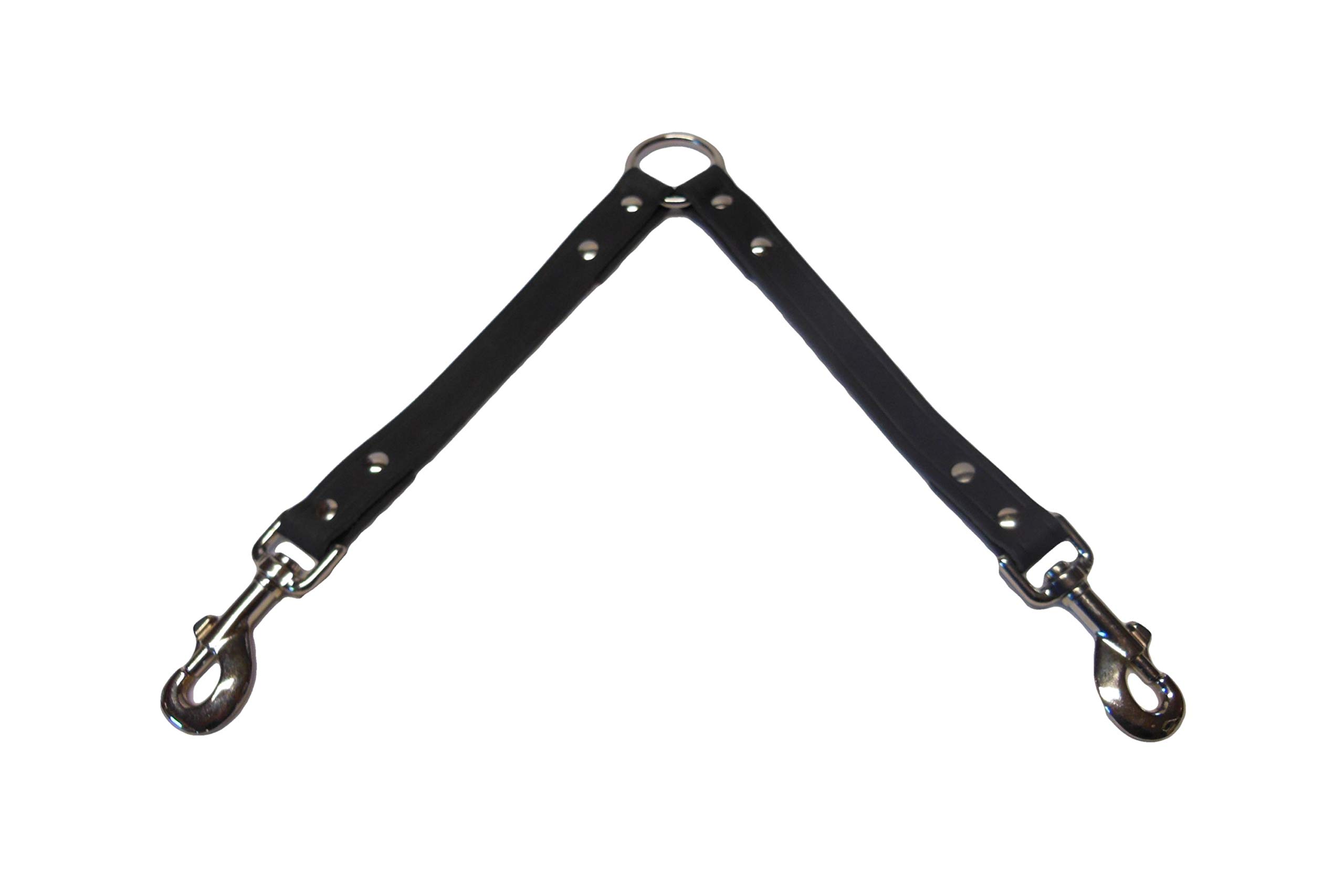 Warner Sporting Cumberland Leather Dog Leash Coupler (Black)