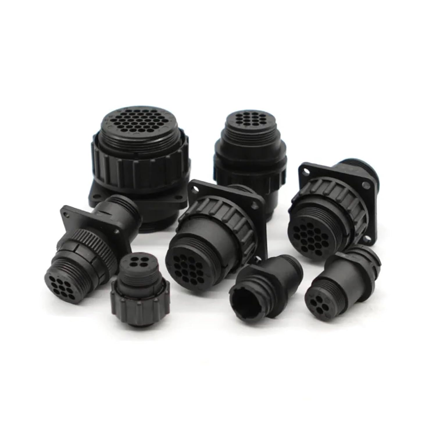 206061-1 4Pin Automotive Connector Male End Flange Jacket AMP Circular CPC 4P Flang 182647-1 182658-1 4P Cable(206061-1 4P Flang,5pcs)