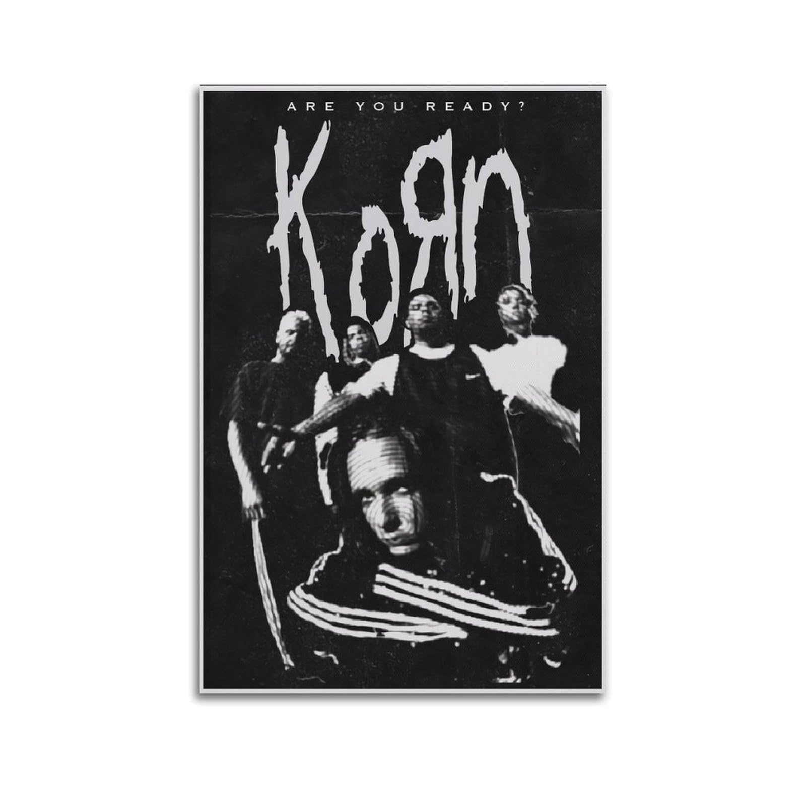 Fdrpmhc Unframe-Style Singer Band Poster Korn Canvas Wall Art Decor Living Room Modern Family Bedroom 12X18inch(30X45cm)