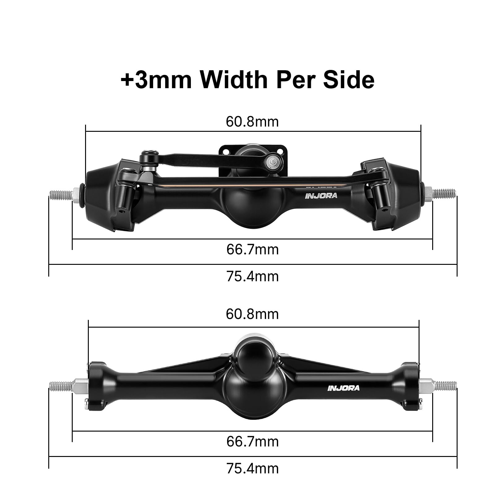 INJORA Assali Planet +3mm con Pivotant in Ottone per 1/30 Axial SCX30