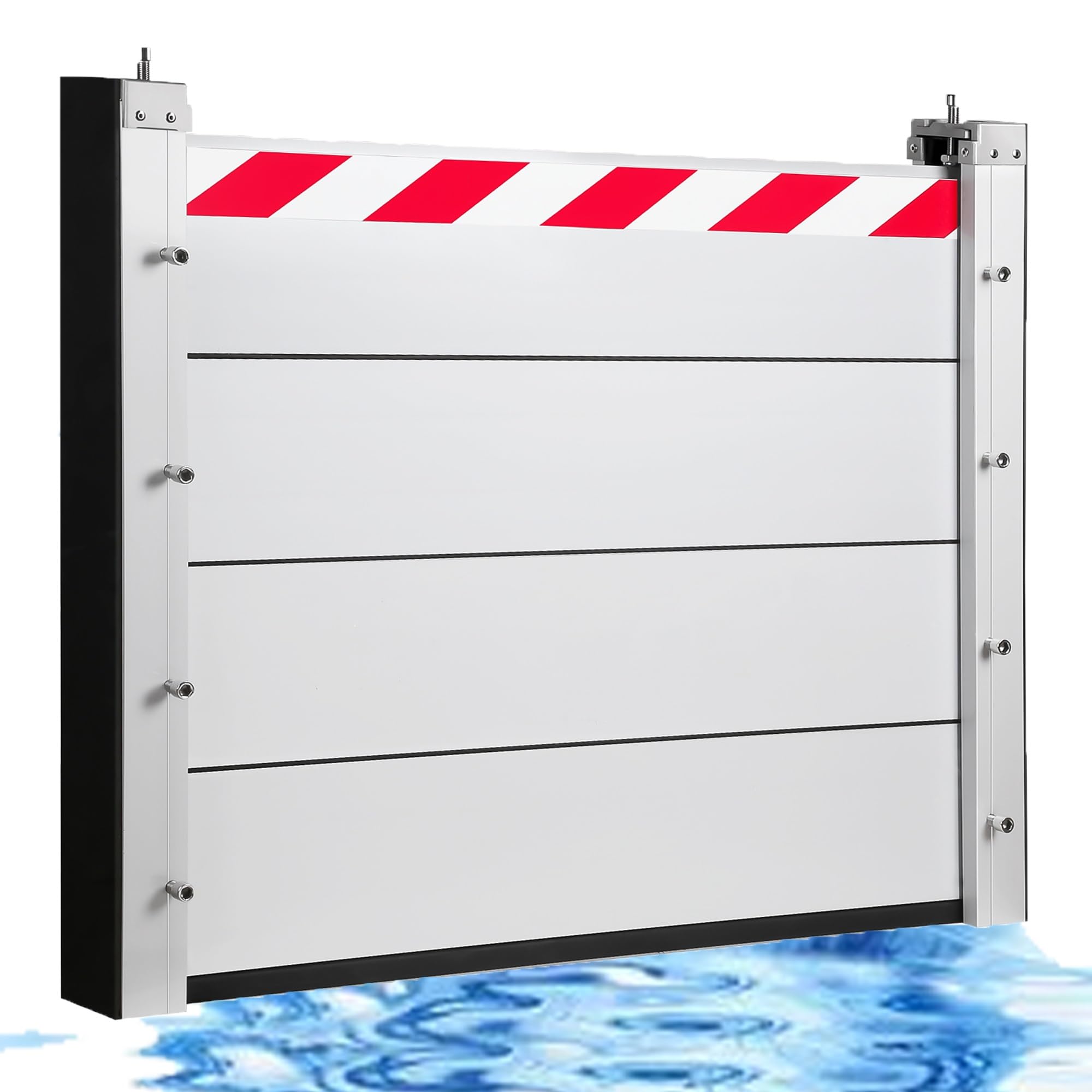 Barrière anti inondation aluminium amovible et réutilisable pour porte de maison 80x60