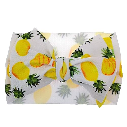 Miniatura 4 de Diadema turbante de piña, lazos para el pelo de bebé, lazo de piña para el verano, BBG41 (lazo con clip para el cabello)