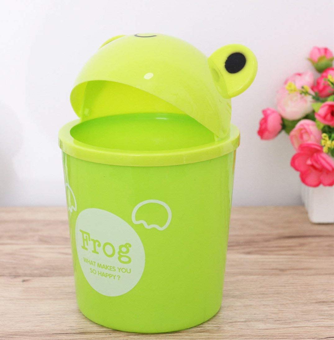 Veemoon Mini Mülleimer Mit Druckdeckel - Kompakt Für Schreibtisch & Kleine Räume