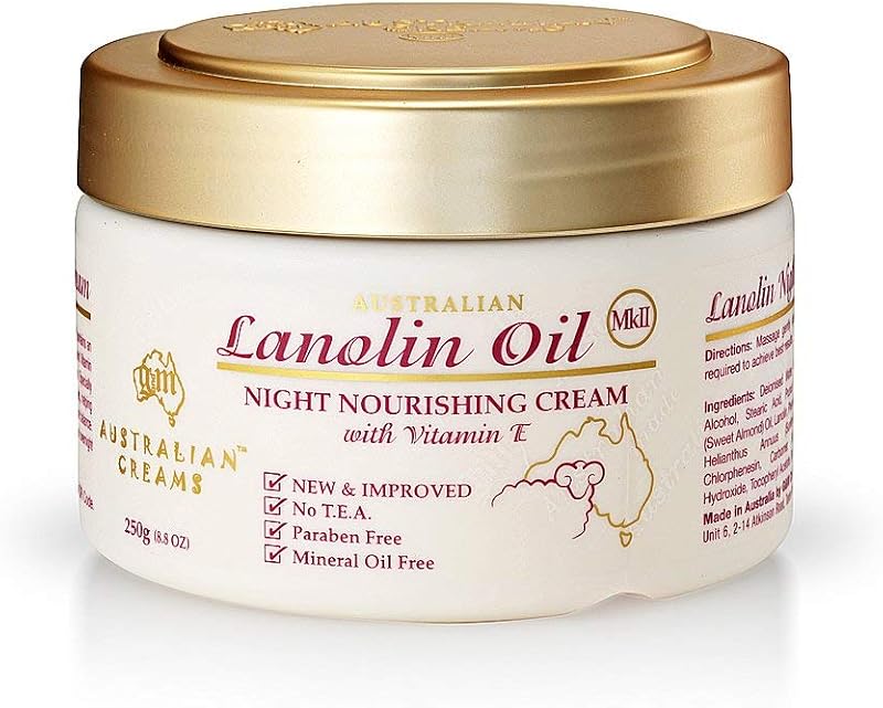 G AND M AUSTRALIAN CREAMS Australian Creams MkII Creme Noturno com Lanolina, 250 g