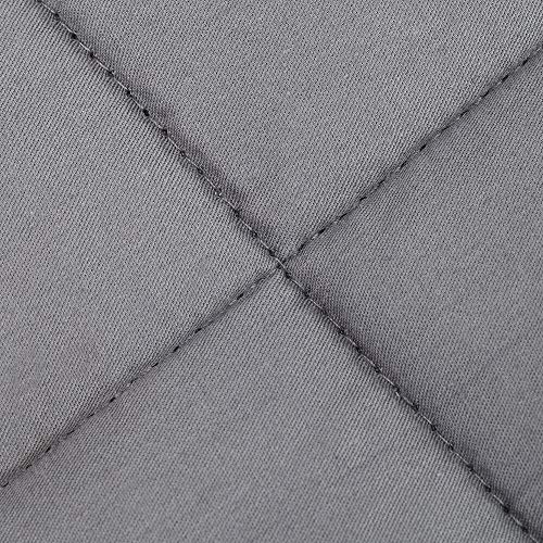 Image of Waowoo Weighted Blanket (4lbs 36 inchx48 inch) for Restful Sleep, Premium Material with Glass Beads (Dark Gery)