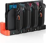 Switch 2 Controller Charger, [Dual-Direction Charging] Dockable Charging Dock for Nintendo Switch 2- Joycon 2 with LED Indicator, FastMagnetic Charger - NS 2 Charge Dock (for Switch 2)