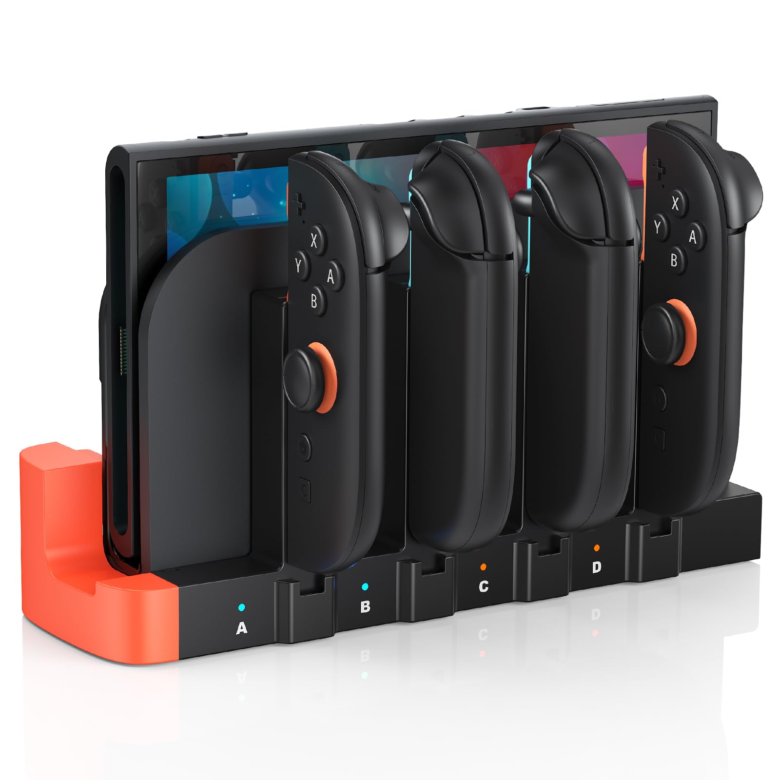 [Switch 2/1] 8-in-1 Controller Charger Dock for Nintendo 2 2025 for Joycons