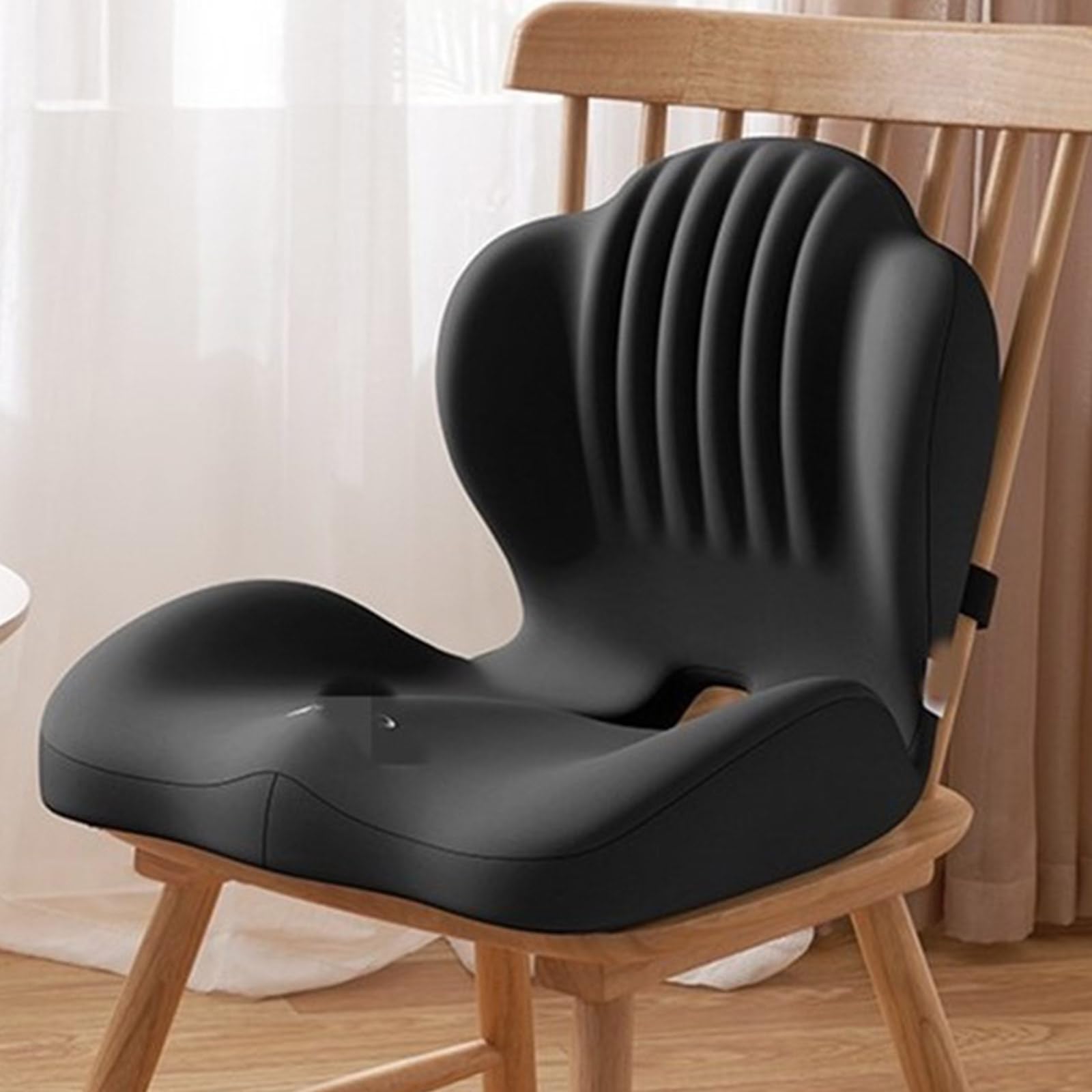 Cuscino per coccige con schienale integrato, cuscino lombare in memory foam, per sedia da scrivania, sedia ergonomica per la parte bassa della schiena
