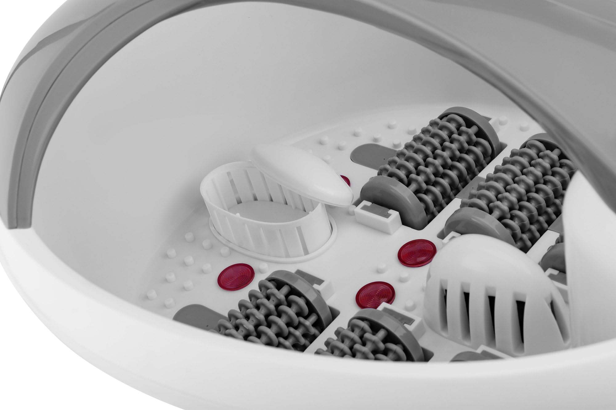 Gymtek® Fußbad, Fußsprudelbad, Fussbadewanne, Fußmassagegerät, Automatische Radmassage - Elektrisch, Infrarot - 3 Massagemodi - Fußmassage