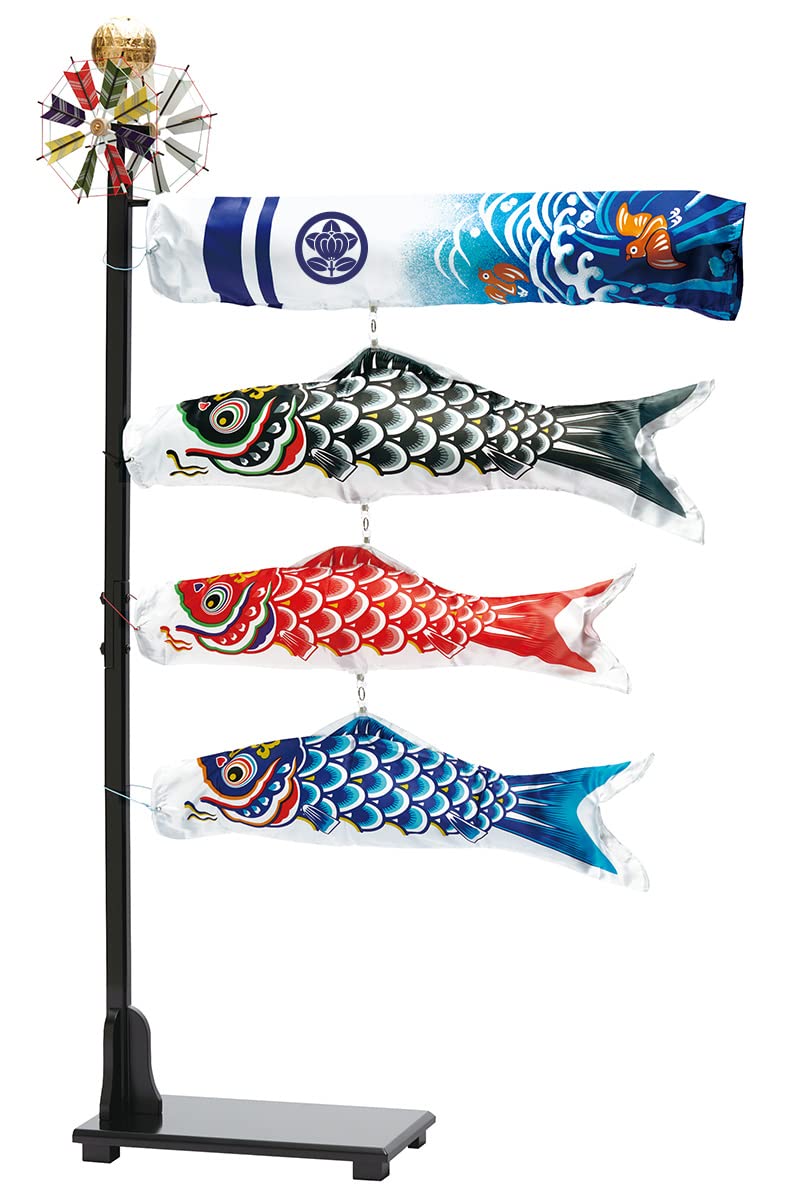【一点限り】鯉のぼり（室内用)　プチ座敷鯉物語　羽衣セット　80cm Amazon | こいのぼり ワタナベ 鯉のぼり 室内用 80cmセット ミニ座敷鯉