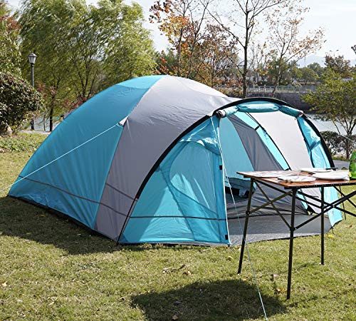 Portal Zelt 3-4 Perosonen Camping wasserdicht 4000mm Kuppelzelt mit Vorzelt Familienzelt Festivalzelt für Camping Reise Garten
