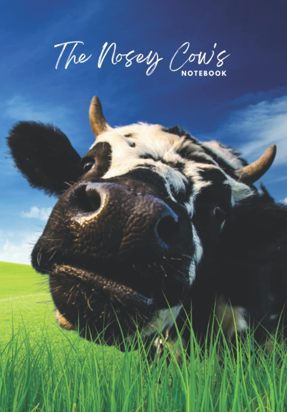 The Nosey Cow's Notebook :: The perfect large lined notebook for cow lovers and stationery addicts (6.69" x 9.61", 16.9cm x 24.4cm), funny gift for cow lovers