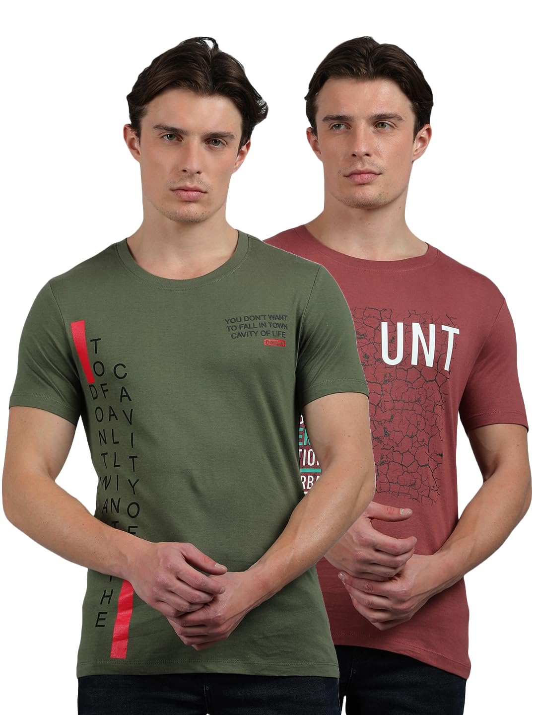 Pack of 2 Cotton Printed Men Tshirt-image-29
