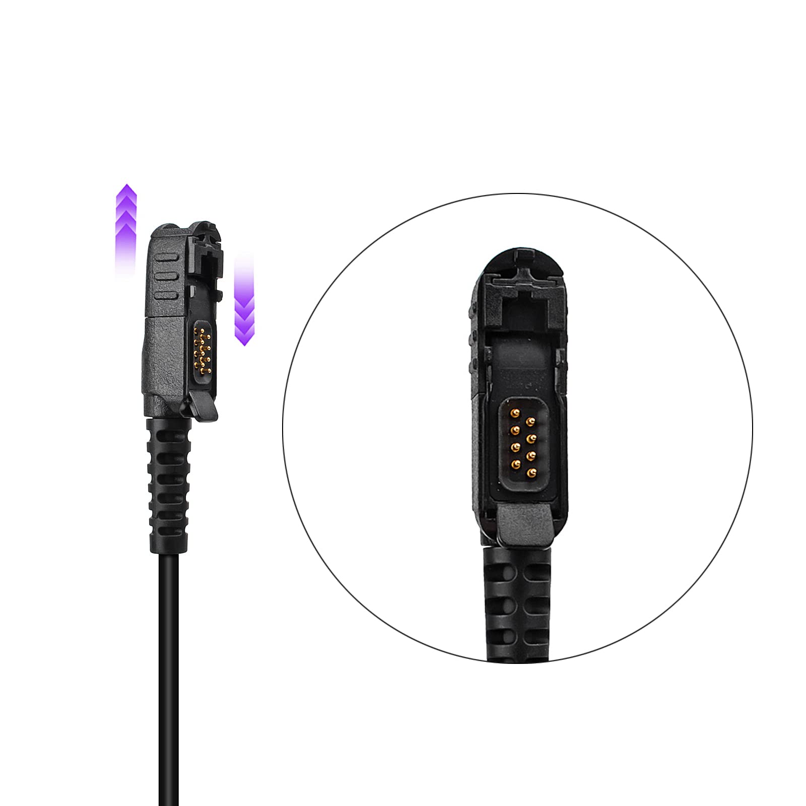 Motorola DP2000 DP2400 DP2600 DP3441 DEP550 XPR3300 MTP3250 XiR P6600 HYS Microfono altoparlante remoto a spalla con jack 3,5 mm