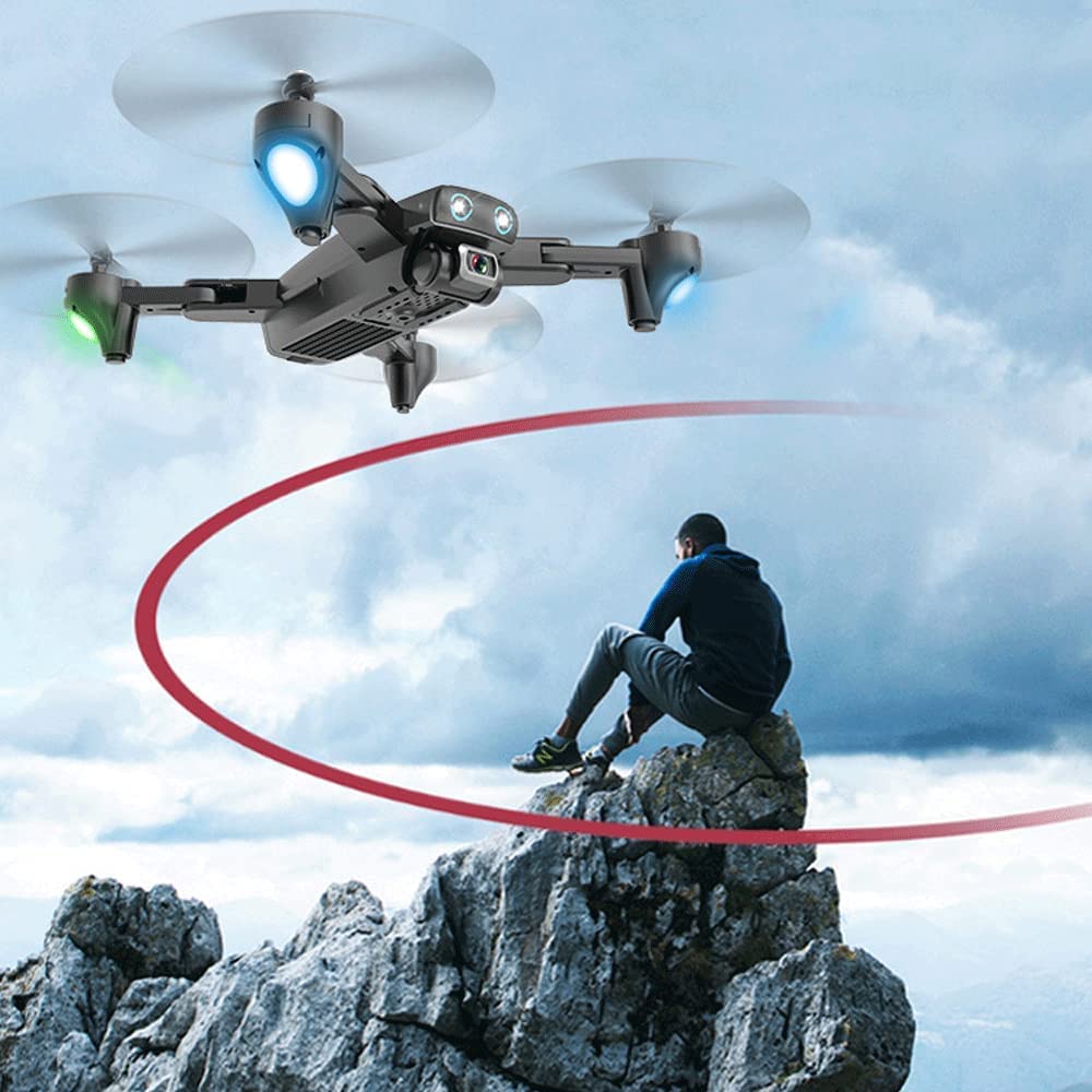 Drone GPS S167 con videocamera 4K Video live con ritorno automatico a casa, modalità senza testa, seguimi, mantenimento dell'altitudine, con 3 batterie Custodia per il trasporto Bambini Princi