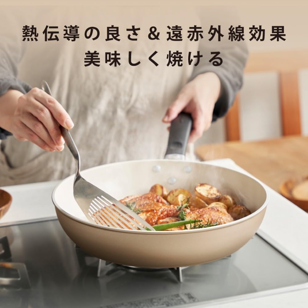 KYOCERA セラブリッド 玉子焼き器 13×18cm IH・ガス対応 ベージュ
