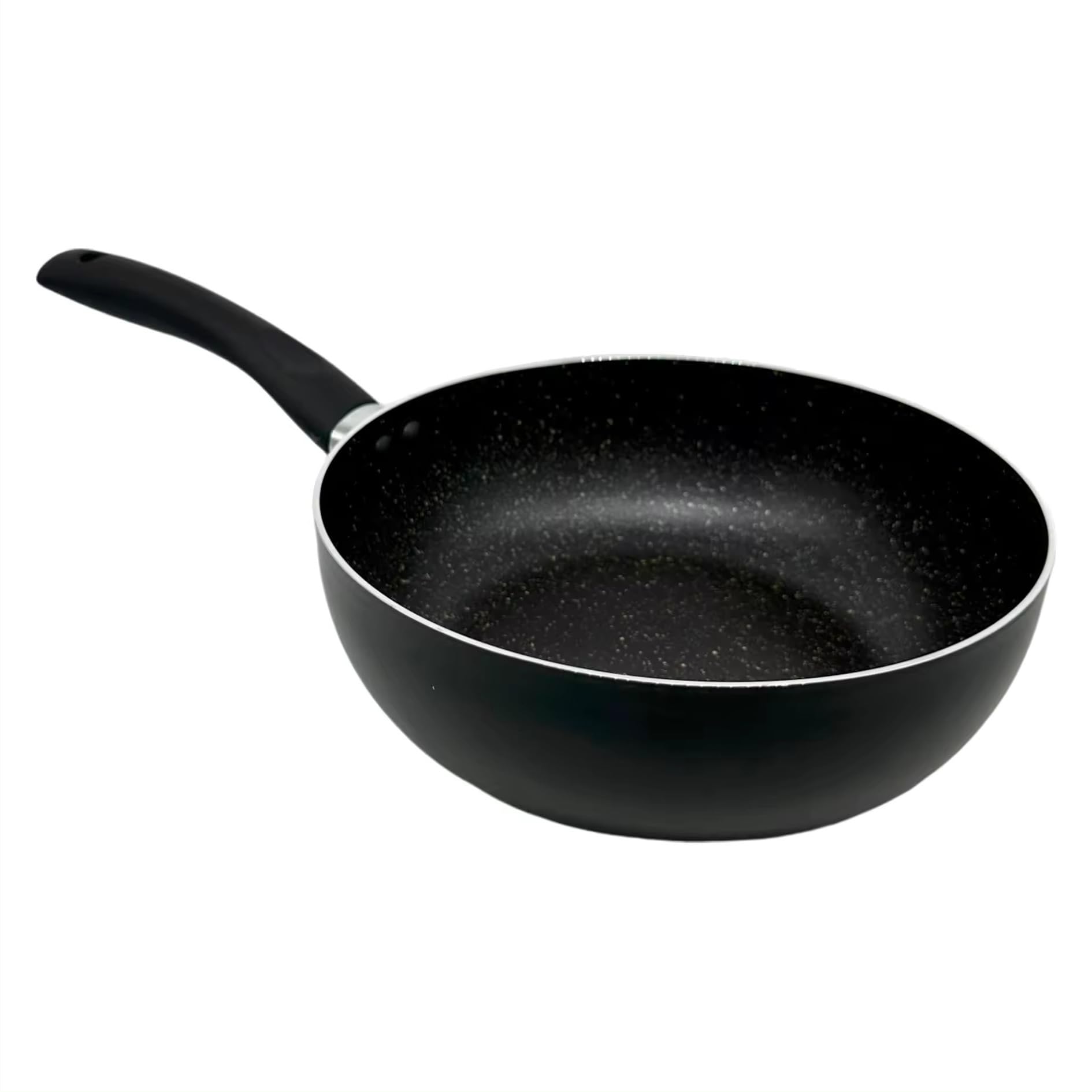 PLUS HOME Sartén Honda Piedra para Inducción Base Reforzada 20-32 cm Alta Resistencia Ideal para Cocinas Intensivas Apta para cocina de inducción, gas y eléctrica