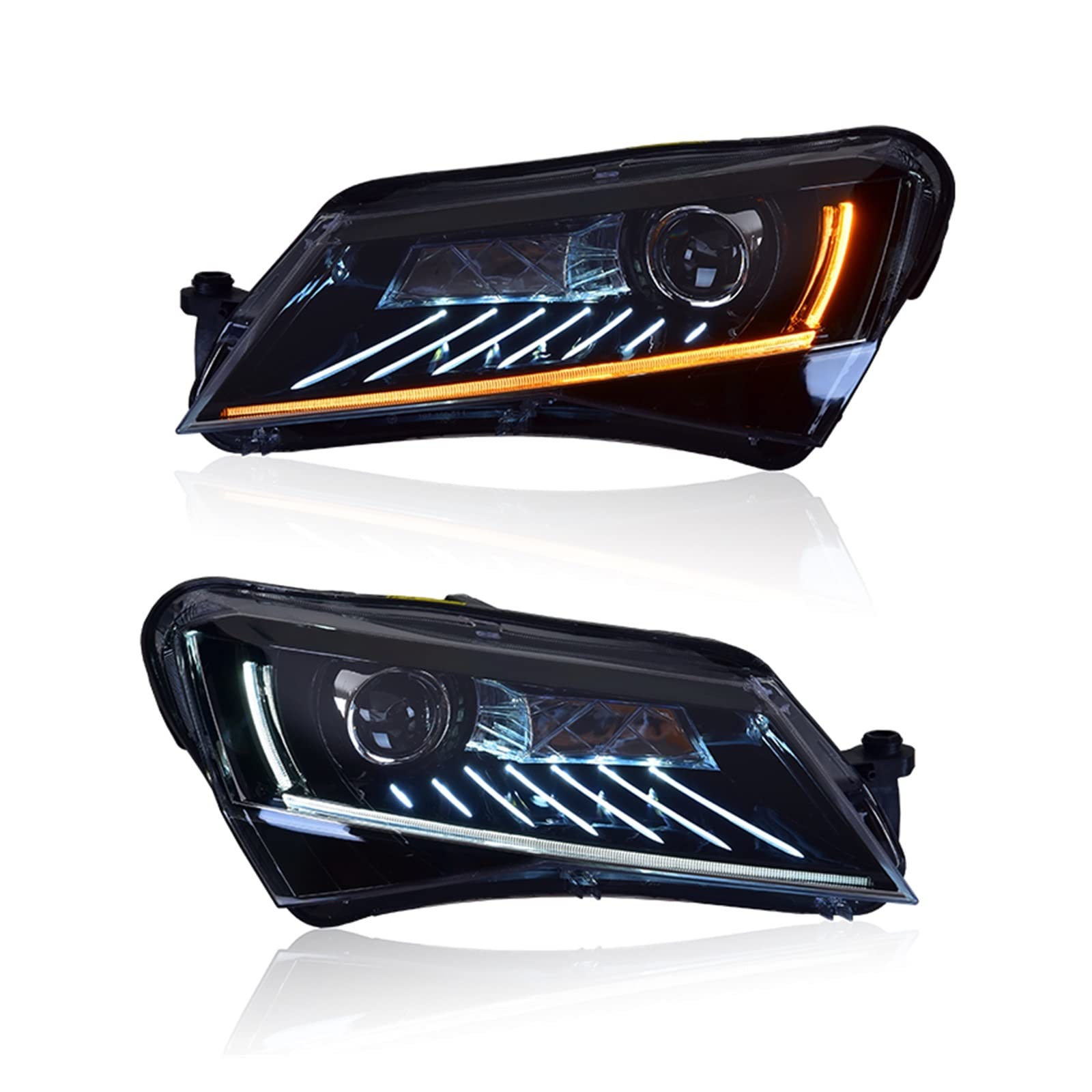 Conjunto de faros delanteros compatibles con Skoda Superb LED luz de circulación diurna LED señal de giro LED luz de cruce