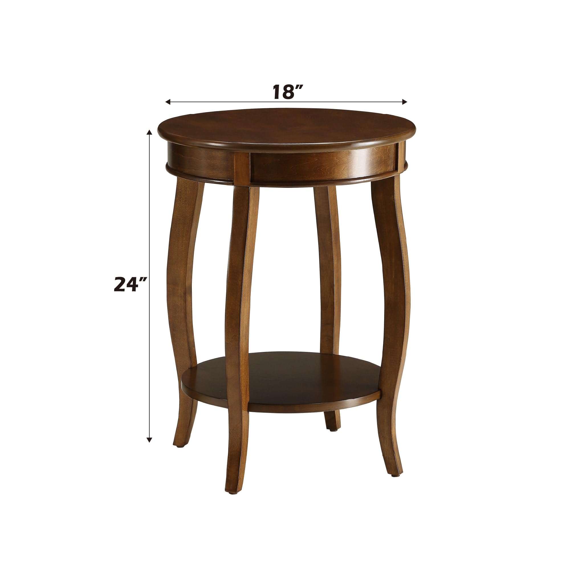 Amazon.com: Acme Round Accent Table 18