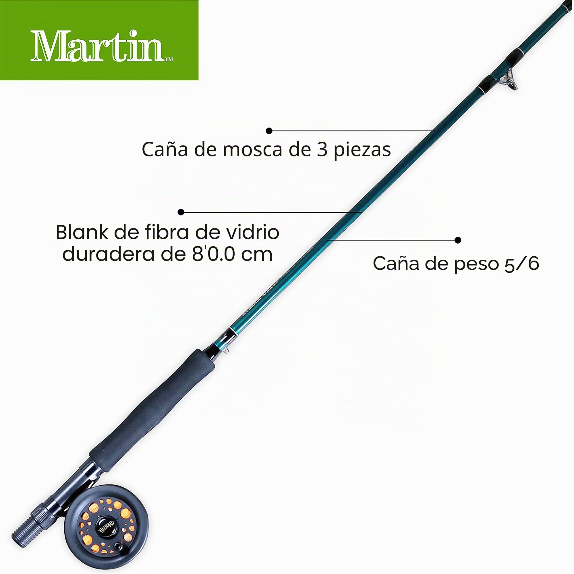 Martin Complete Fly Combo 8ft0 in. 3pc 5/6wt MRT56TK 6L