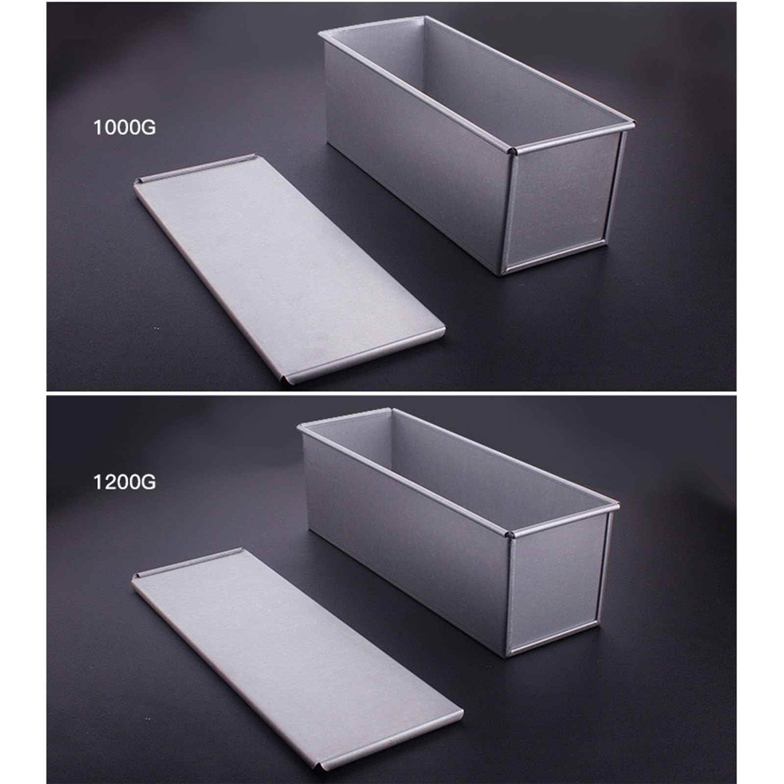 Nieprzywierające formy do chleba z pokrywką metalowe formy kuchenne forma do pieczenia do pieczenia na bochenek foremki do ciasta aluminium
