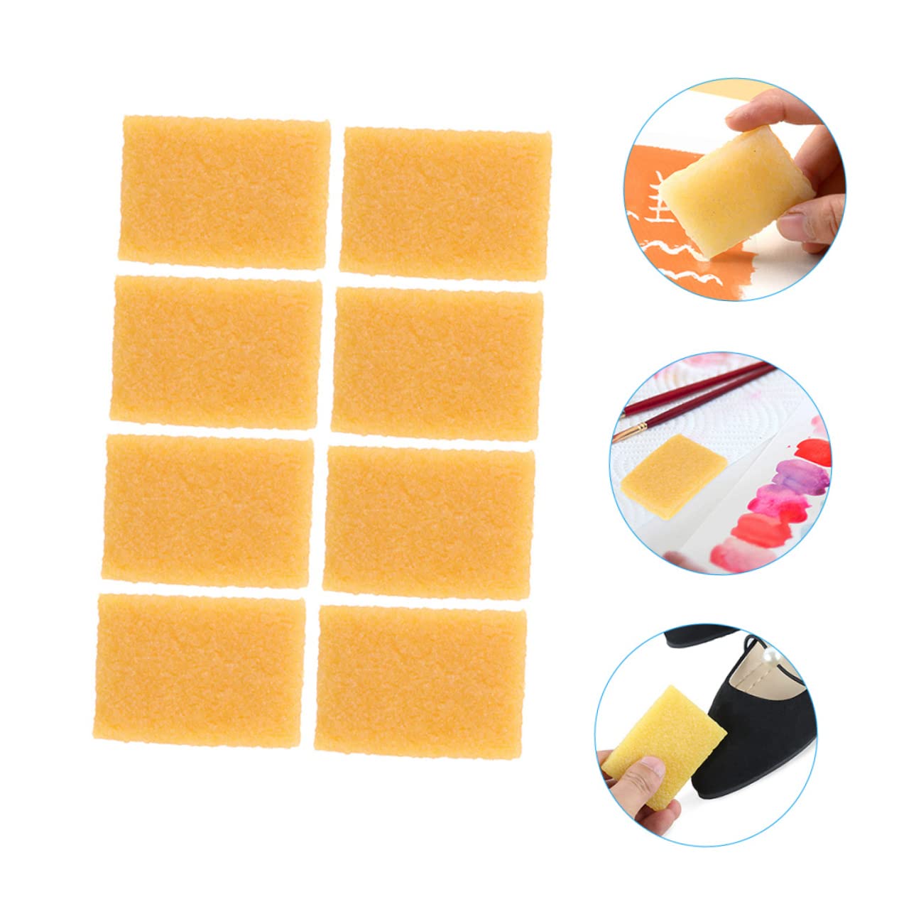 Gadpiparty 8Pcs Art Masking Fluid Erasers Multi Purpose Natural Rubber Decontamination Erasers for Removing Glue Residue for Artists and Crafts