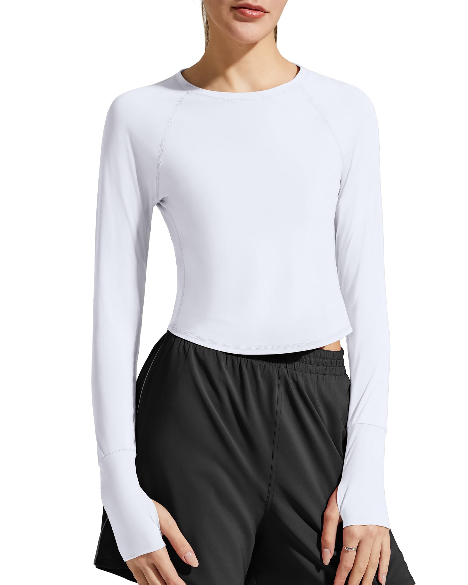 G4Free Womens UPF 50 Long Sleeve Rash Guard Athletic Shirt
