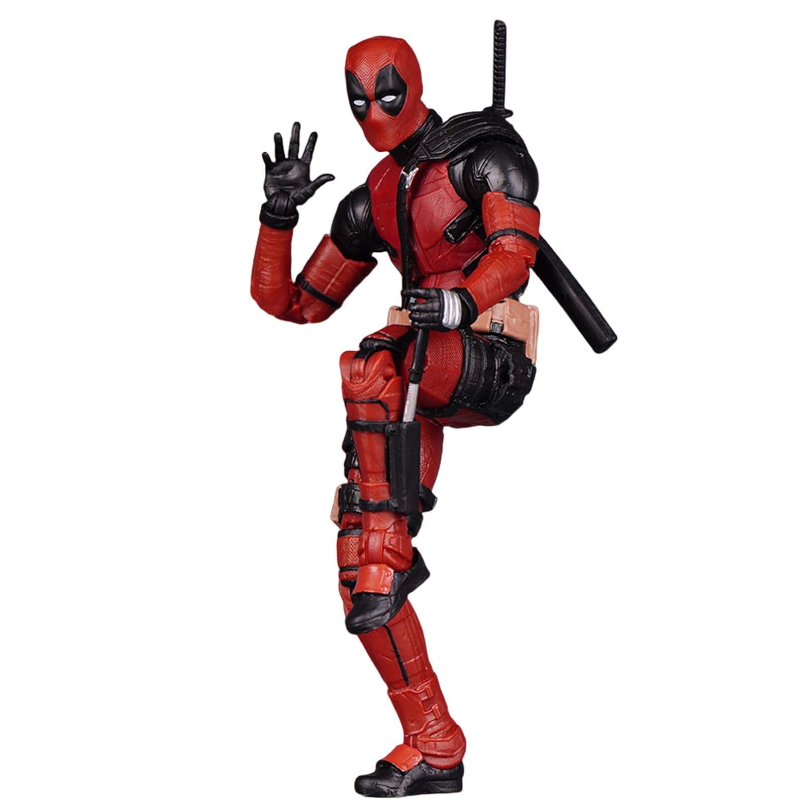 Bemmer 6 inch Height Anime Action Figures Toys, Multiple Replaceable Accessories, Vivid and Realistic,Jointed Action Figure, Desktop Decoration Ornaments Gifts for Fans (Red)