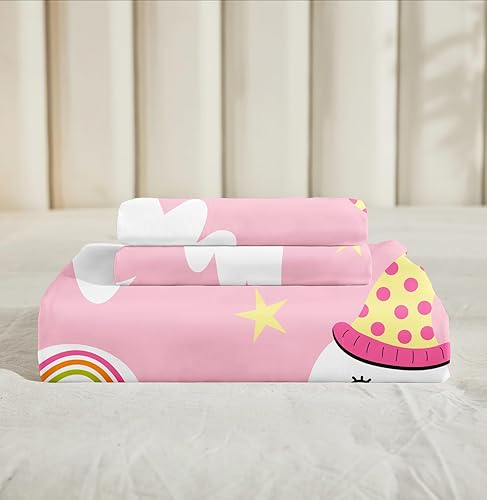 Miniatura 7 de Ropa de cama rosa de Halloween, tamaño Queen, 3 piezas, juego de funda de edredón de fantasmas de dibujos animados, Halloween, lindo diseño de