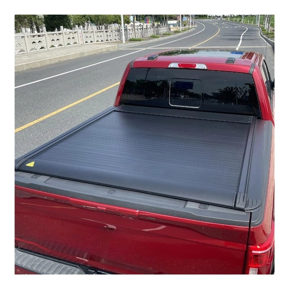 Electric Retractable Truck Bed Roller Shutter Pickup Tonneau Cover Compatible with Chevy Silverado 2014-2018 GMC Sierra 5.8' Bed