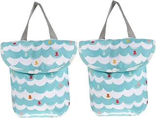 TOYANDONA 2 Pçs Saco De Armazenamento De Fraldas Pequeno Saco Molhado Organizador De Armazenamento De Fraldas Saco Seco Molhado Tote Saco De Fraldas Saco De Roupas Molhadas Bolsa De Fraldas