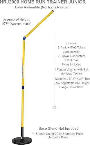 Miniatura 2 de Entrenador junior para correr en casa, entrenador de práctica de béisbol y softbol para niños de 5 a 7 años. Entrenador de bateo ligero estacionario