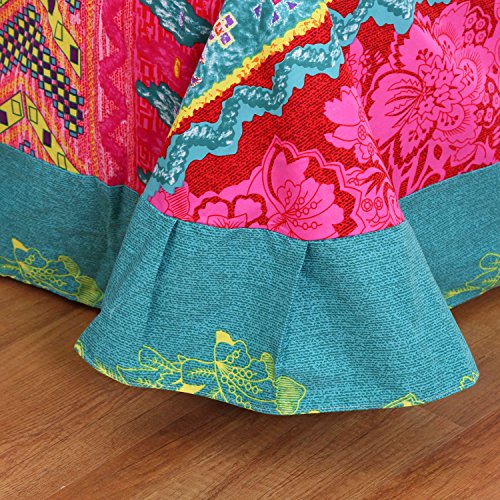 Qucover Luxus Feinbiber-Bettwäsche-Set 4 Teilig Modern Böhmen Boho Exotisch 100% Microfaser Baumwolle 220x240 cm – Bild 5