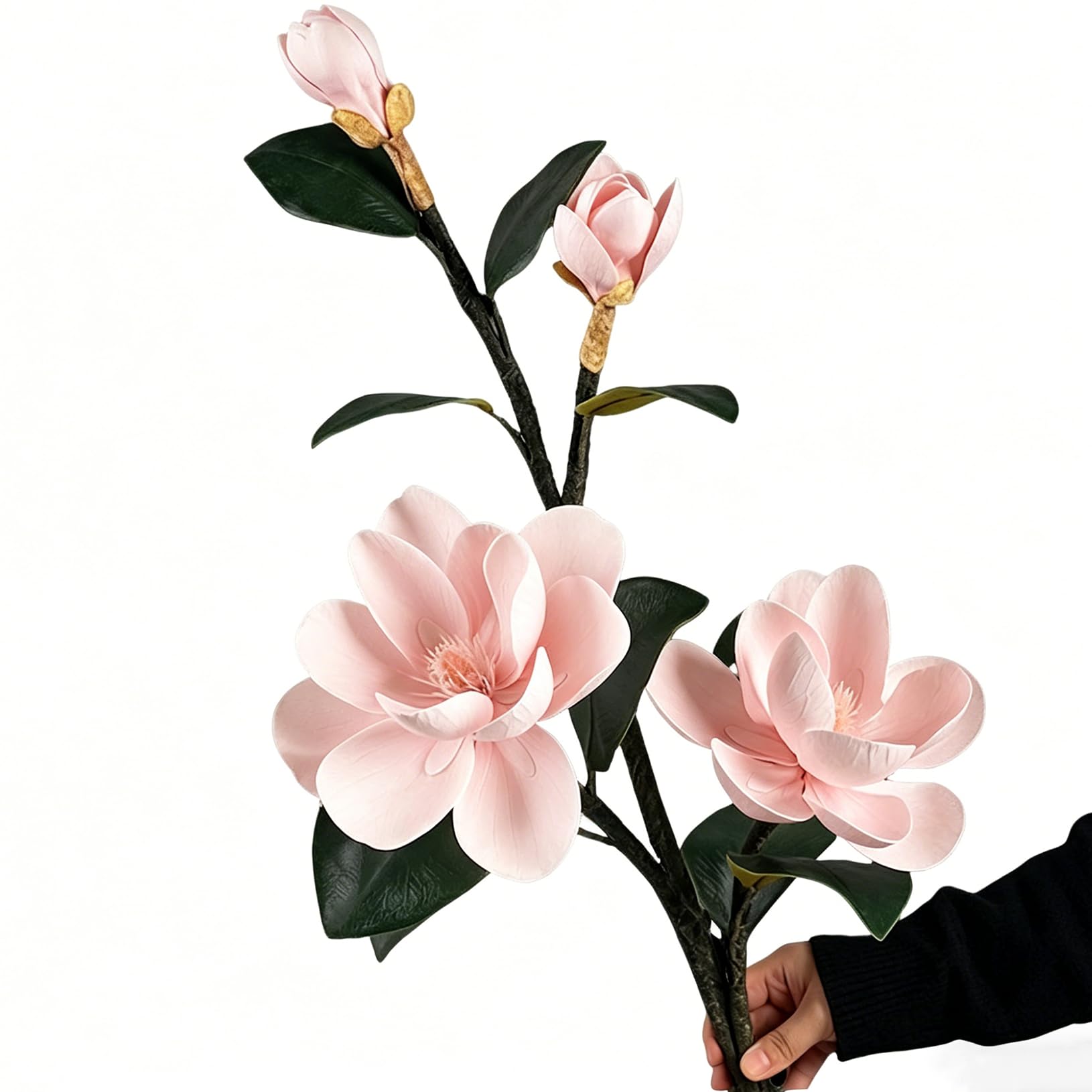 109 Cm/43'' Longue Fleurs Artificielles Géantes pour Décoration De Grandes Fleurs Artificielles en PU pour Grandes Vase Mariage, Fête Anniversaire, Salon,intérieur Pink a,One Size