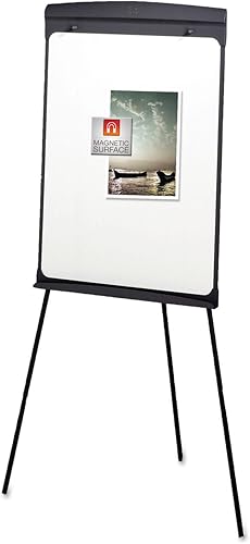 Miniatura 2 de Quartet Caballete magnético estándar de borrado en seco, tablero de escritura de doble propósito/Rotafolio (67E)