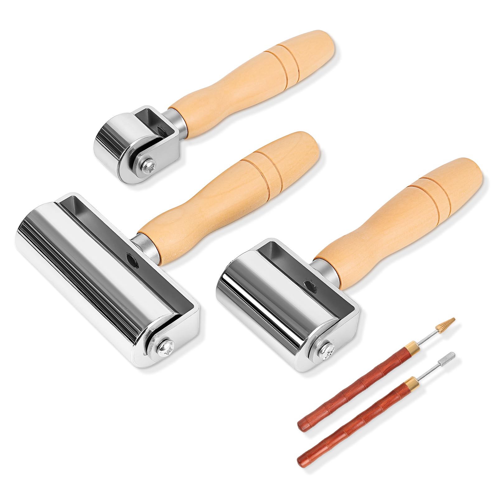 Stylo de teinture pour bords de cuir en lot de 2 applicateurs à bille