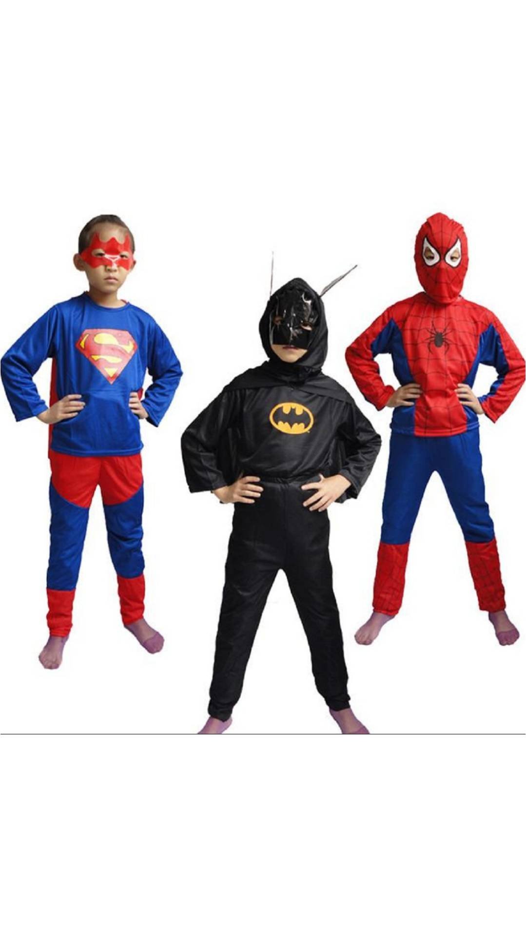 indyragie Heroic Kids Costume Sets - Empower Your Child with Spiderman, Superman & Batman Costumes (9 to 10 Years) (B074TTG2DM) Amazon Price History, Amazon Price Tracker