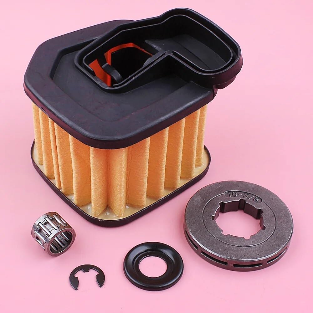 limpiador de aire del cortacésped, Limpiador de filtro de aire 570 575XP 576XP, arandela de llanta dentada, Kit de rodamiento de agujas con clip electrónico, pieza de repuesto for motosierra