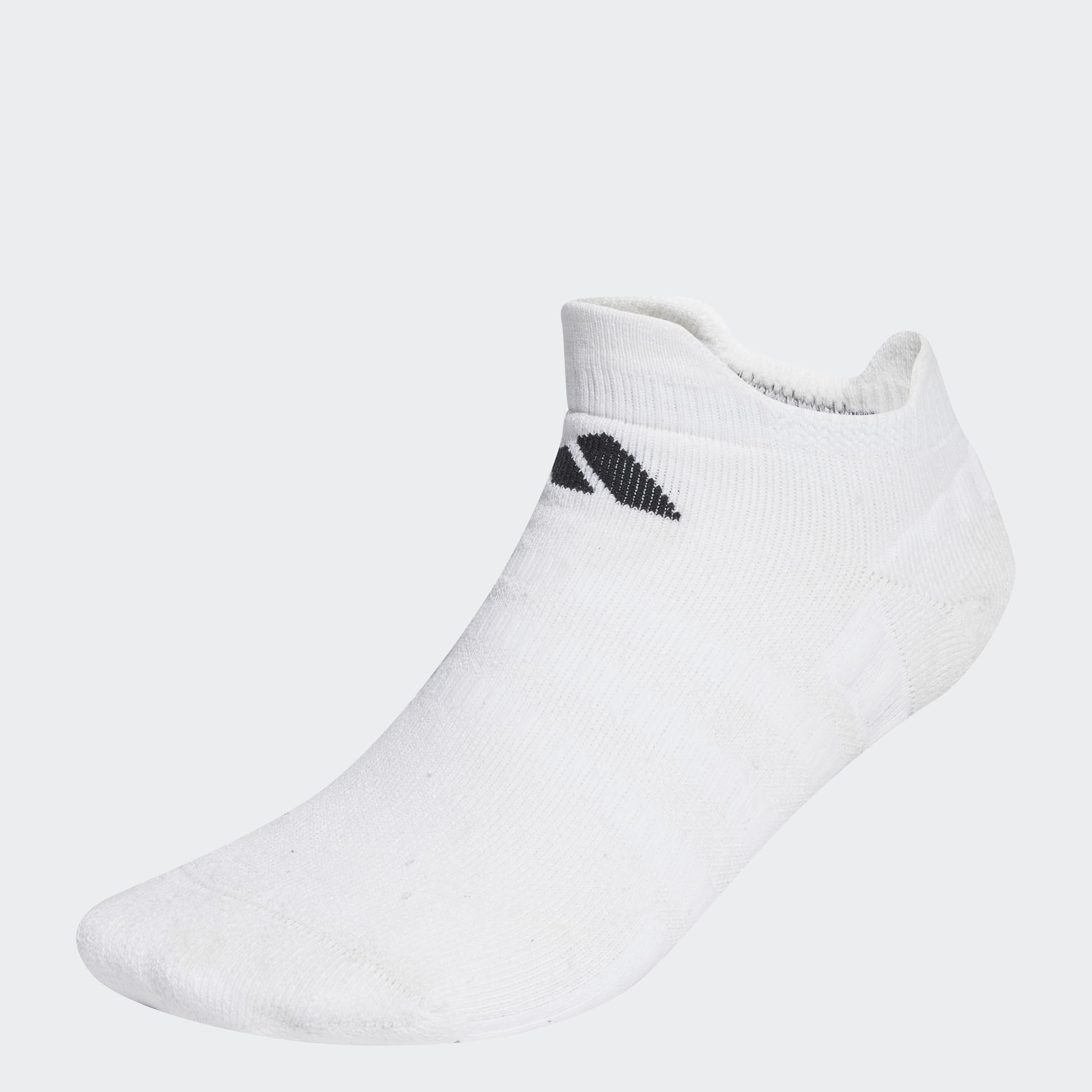 adidas Unisex Tennis Low-Cut Cushioned Socks 1 Pair, White/Black, 4.5-5.5 UK