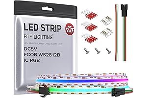 BTF-LIGHTING High Density FCOB COB WS2811 RGB LED Strip IC Chip