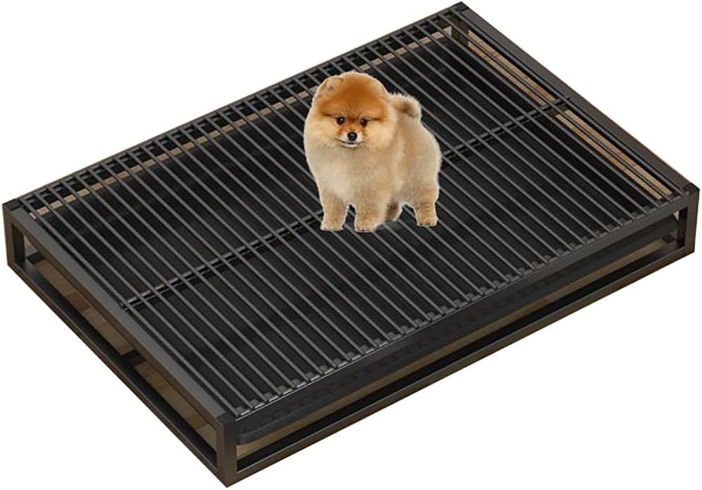 ACMEER 犬用トイレ 304ステンレススチール製犬用トイレ ペットトレイ ペットトレーニング 大容量 防滴・滑り止め 足をドライ