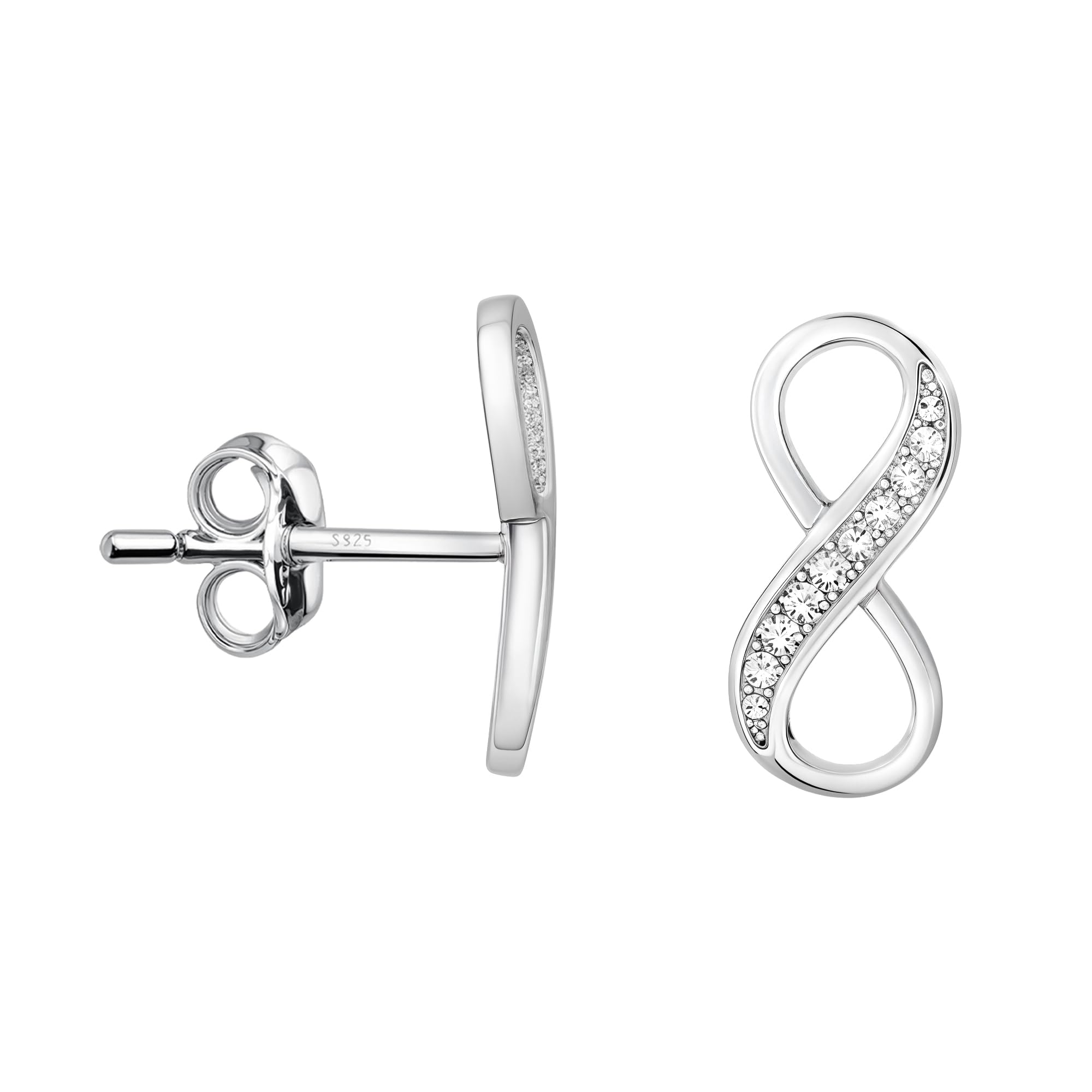 Pendientes Niña Piedra De Aro Plata De Ley Pendientes De Moda - EBay  Pendientes Pandora Mujer, image size:2000x2000